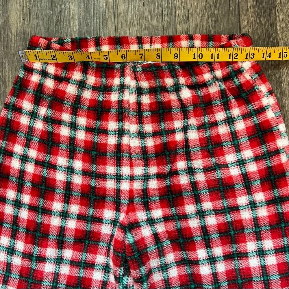 Cat & Jack Fleece Winter Soft Pajamas Loungewear Red Plaid Pant Holidays Cold XL